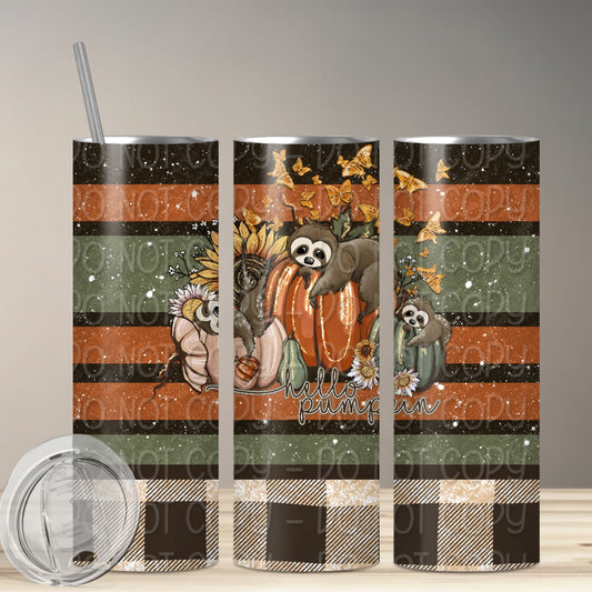 Hello Pumpkin Sloth Tumbler