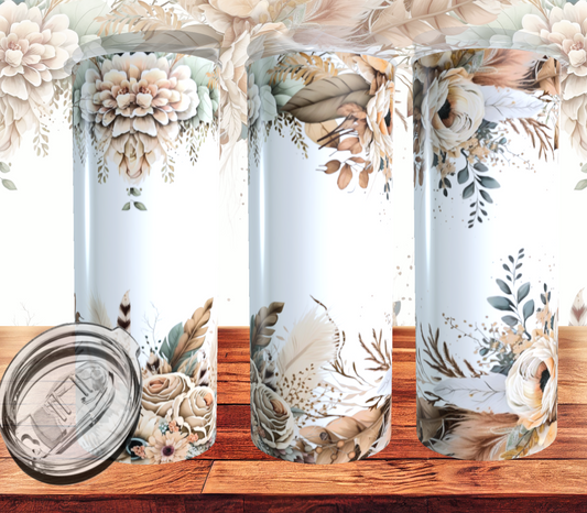 Boho Floral Tumbler
