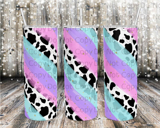 Cowprint Brushstroke Tumbler