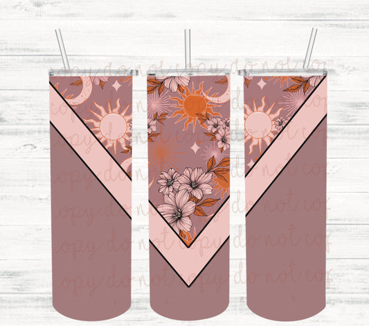 Boho Moon & Stars Tumbler