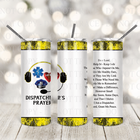 Dispatcher Prayer Tumbler