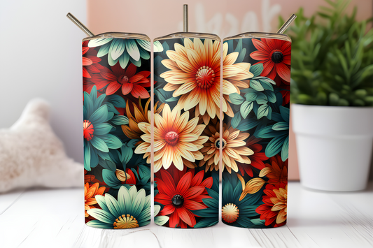 Daisies Colorful Tumbler