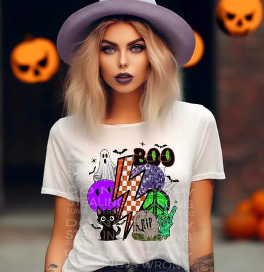 Boo Lightening Bolt Tee