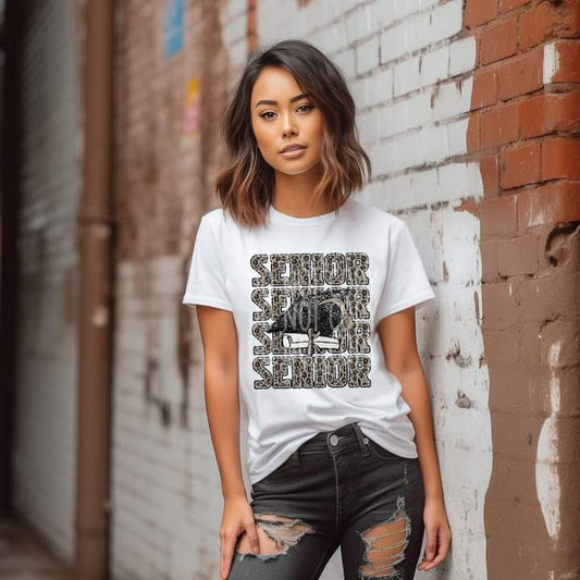 Senior Leopard Tee