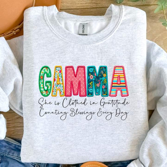 Gamma Clothed in Gratitude Tee or crew-retail