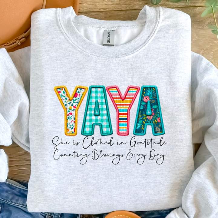 Yaya Clothed in Gratitude Tee or crew-retail