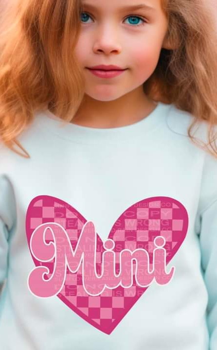 Mini Checkered Heart T-shirt