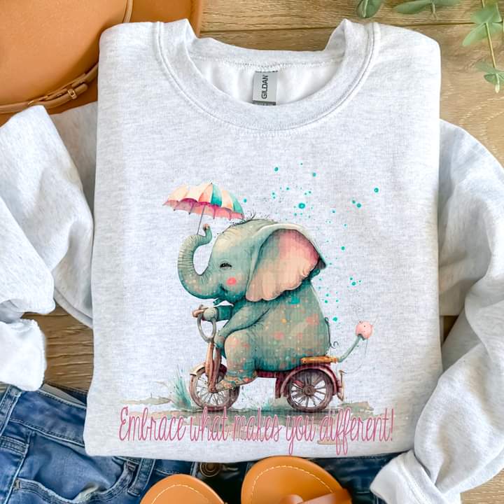 Elephant with Umbrella T-shirt