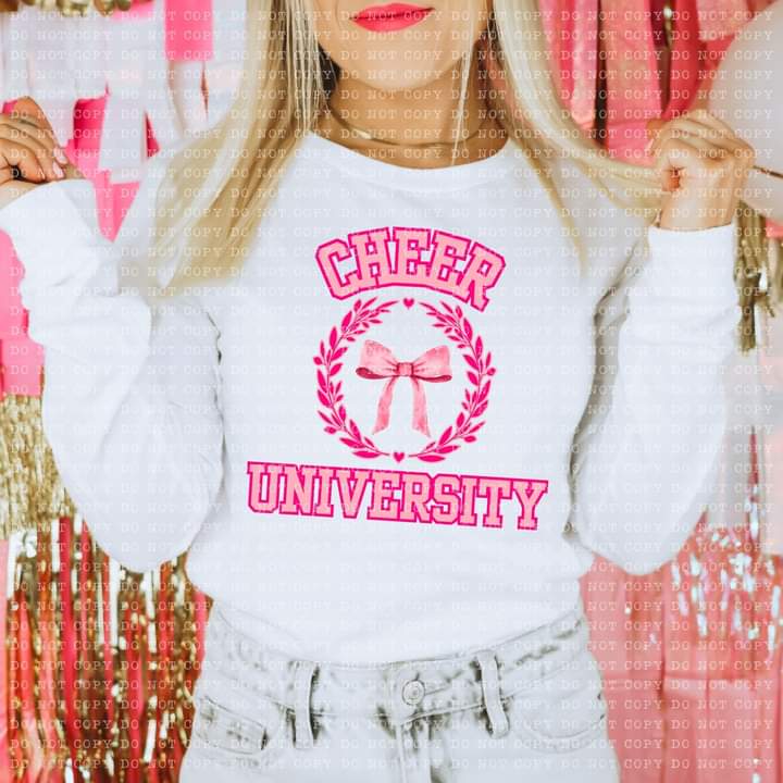 Cheer University or Mama Coquette Tee or Crew