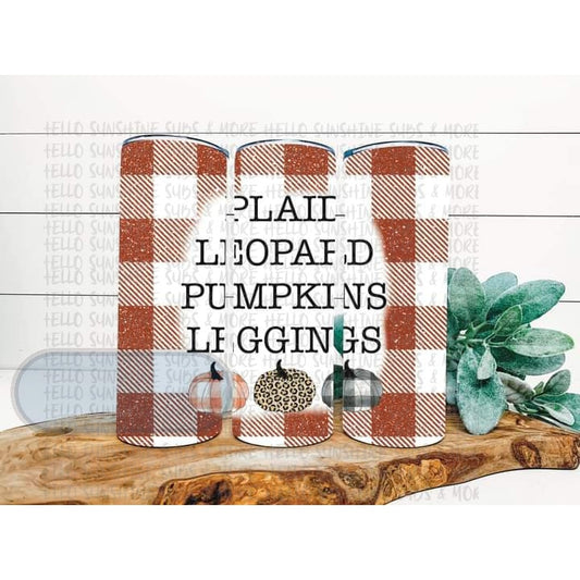Plaid Leopard Pumpkins