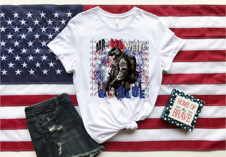 Mr Red White & Blue Tee