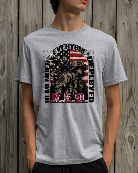 RED Remember Everyone Deployed Tee