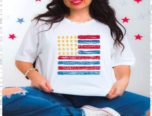 American Flag Tee