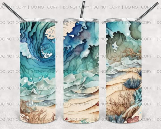 3D Seascape 3 Tumbler