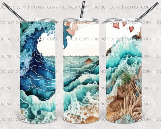 3D Seascape Tumbler