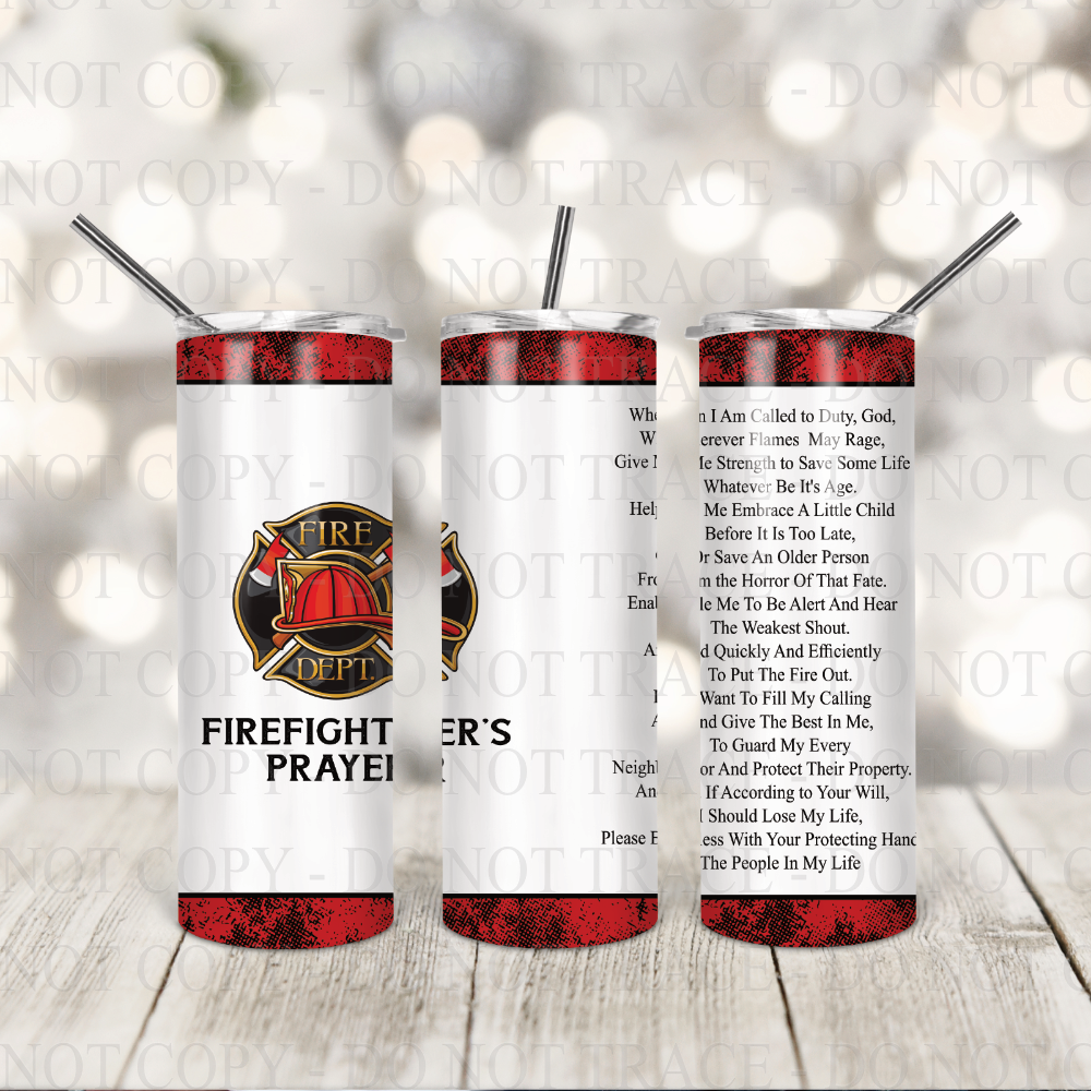 Firefighters Prayer Tumbler