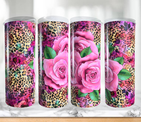 Leopard & Roses Tumbler