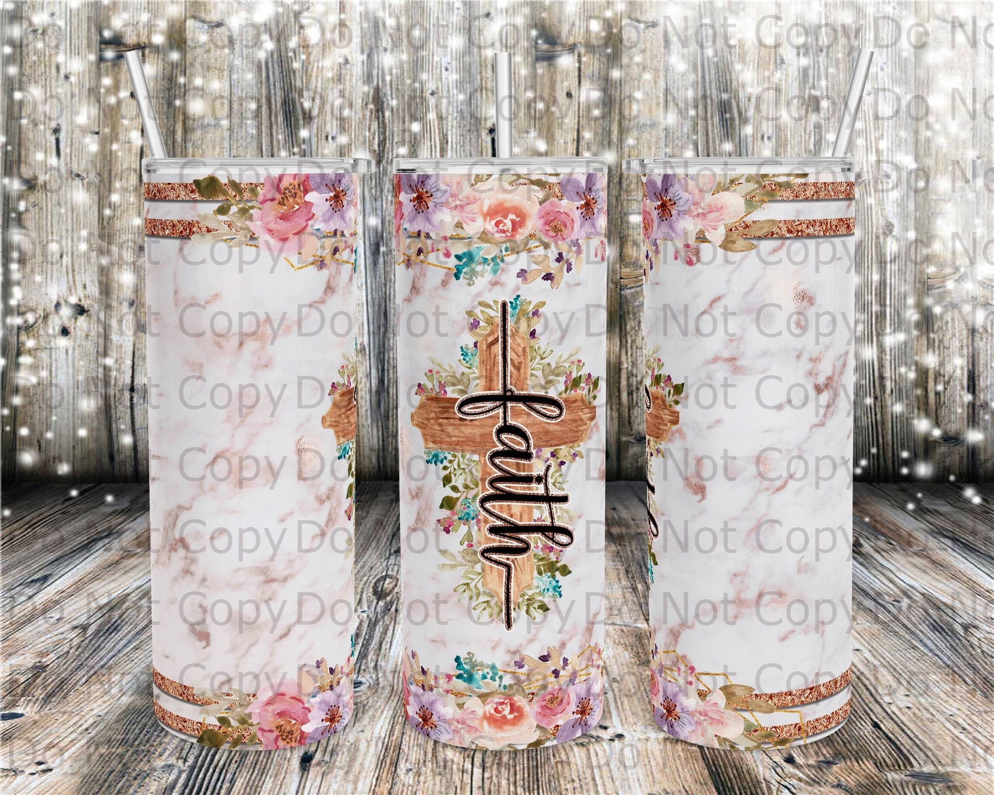 Faith Marble Tumbler