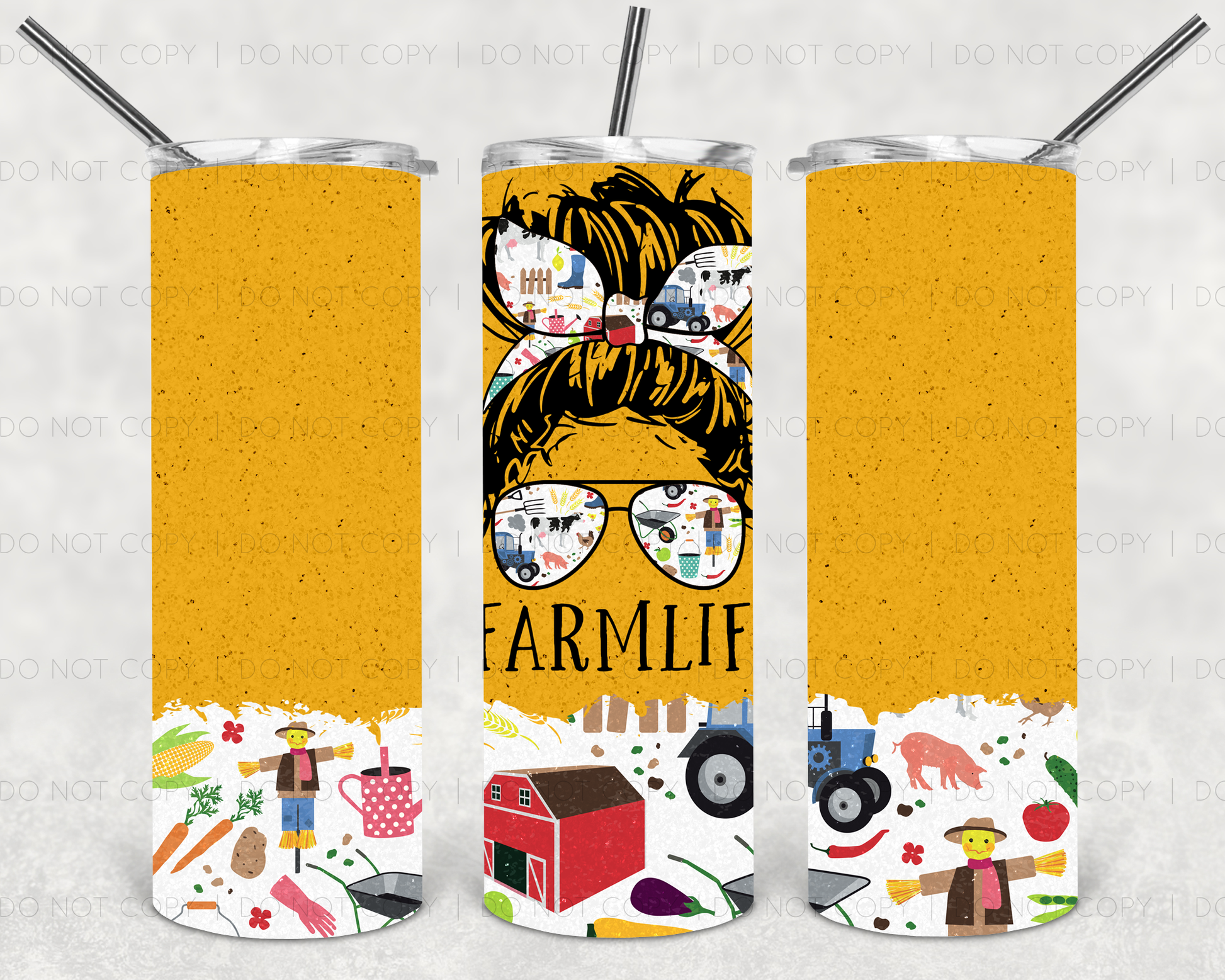 Farm Life Messy Tumbler