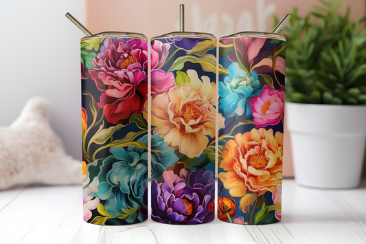 Floral Patterns Tumbler