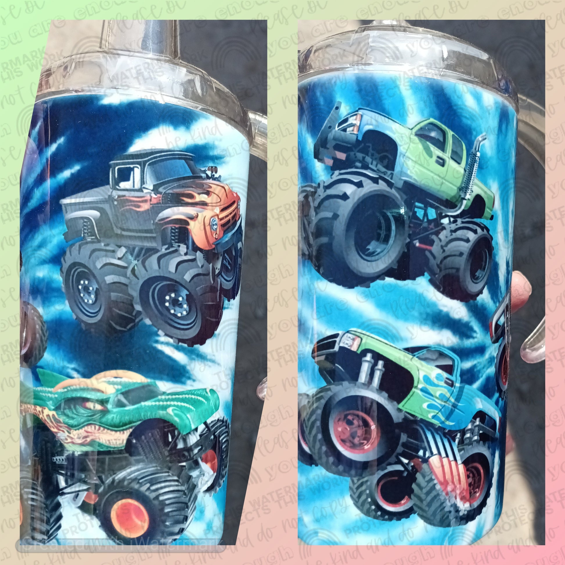 Monster Truck Tumbler/Sippy Cup
