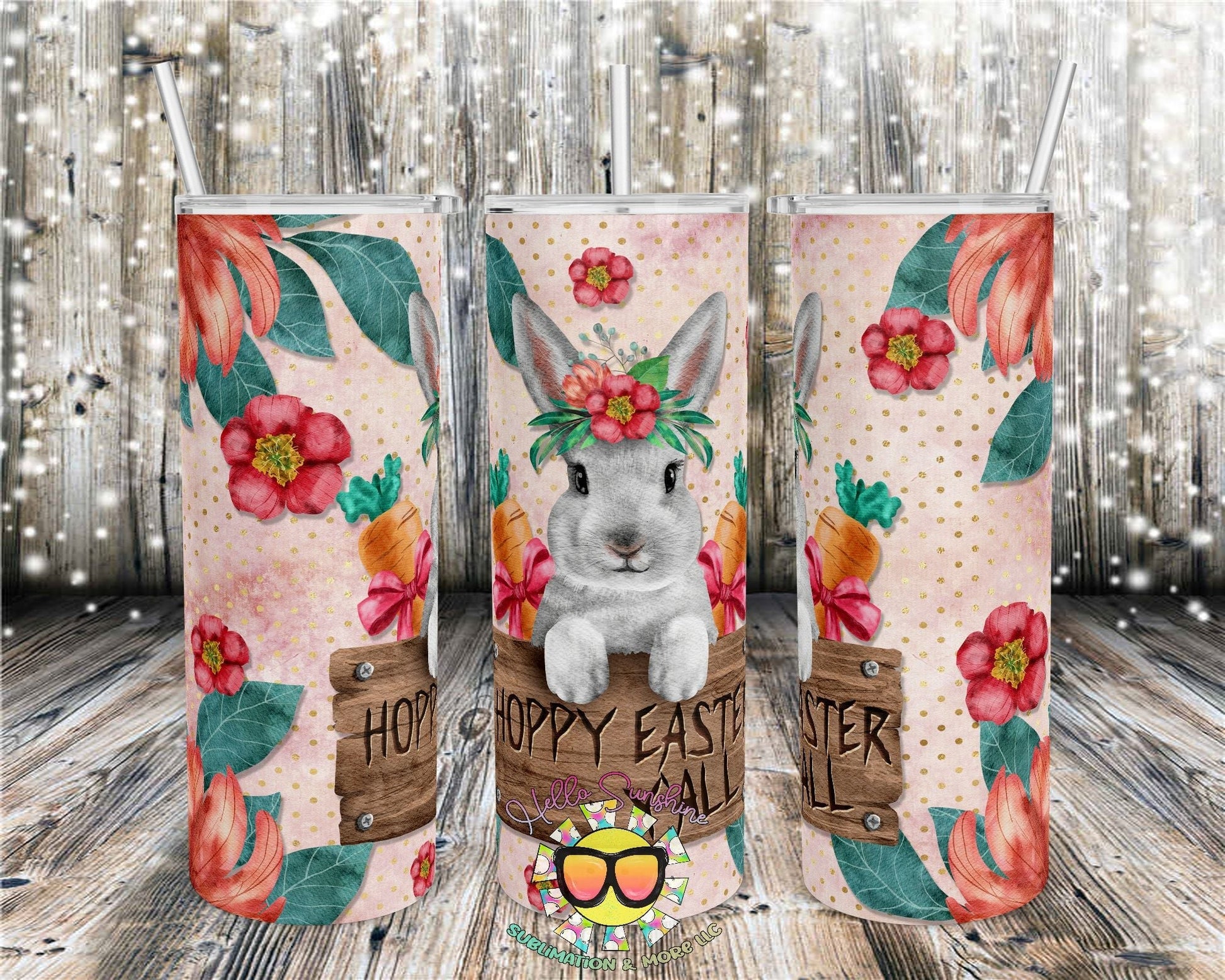 Happy Easter Y'All Tumbler