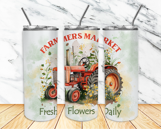 Farmers Market Tractor Tumbler
