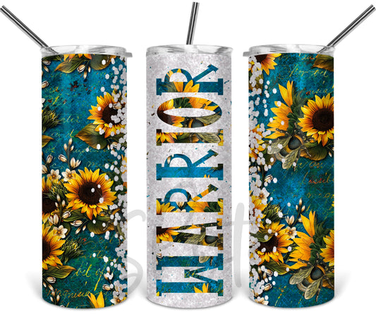 Warrior Sunflower Tumbler