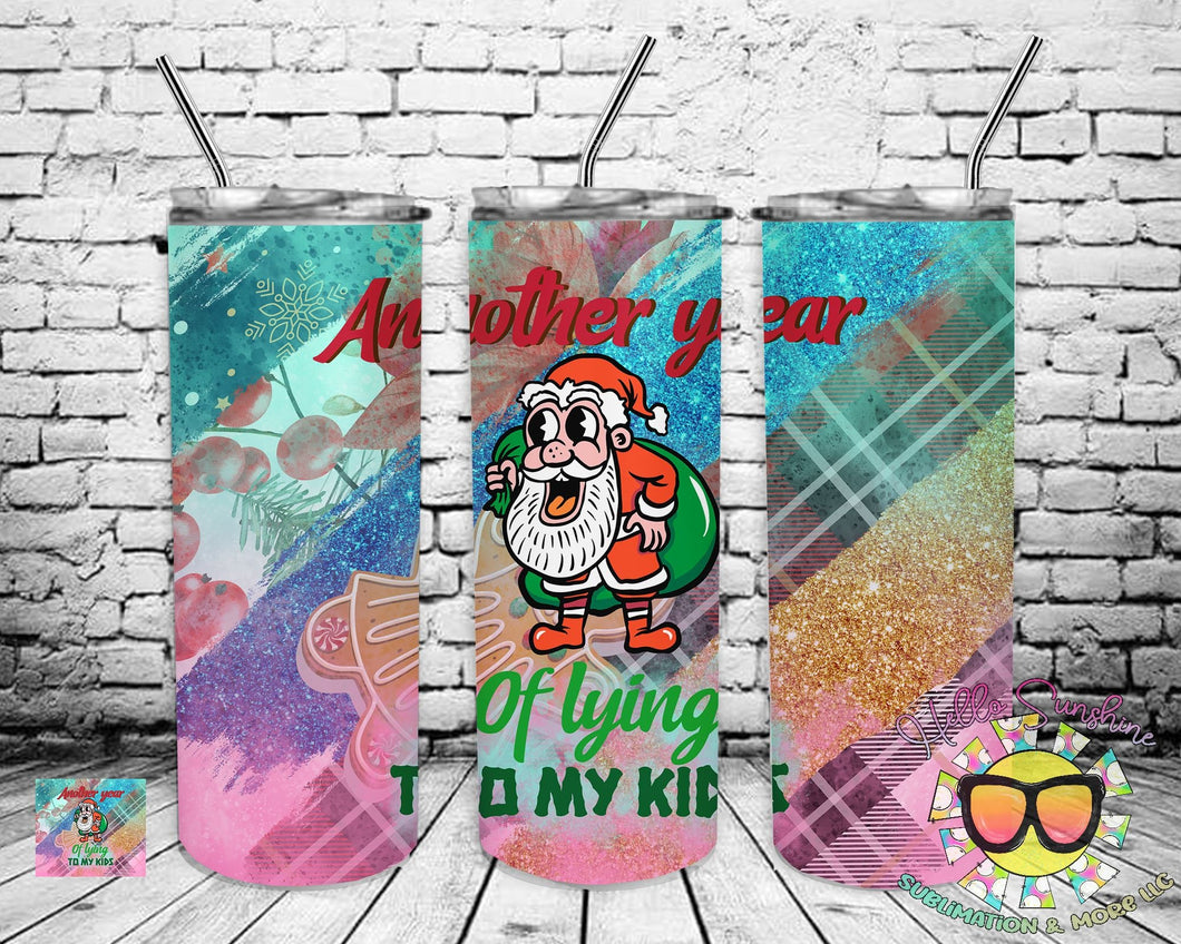 Another Year Santa Tumbler Print