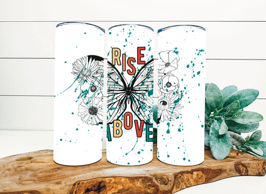 Rise Above Butterfly Tumbler