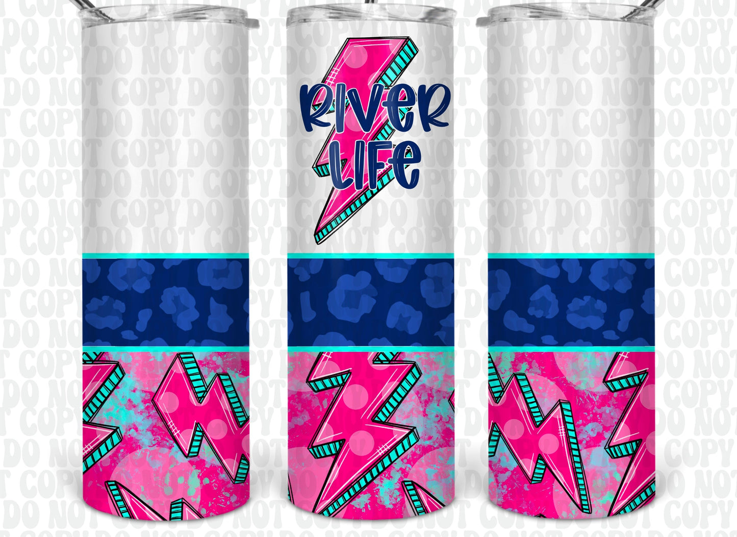 River Life Ligtening Bolt Tumbler