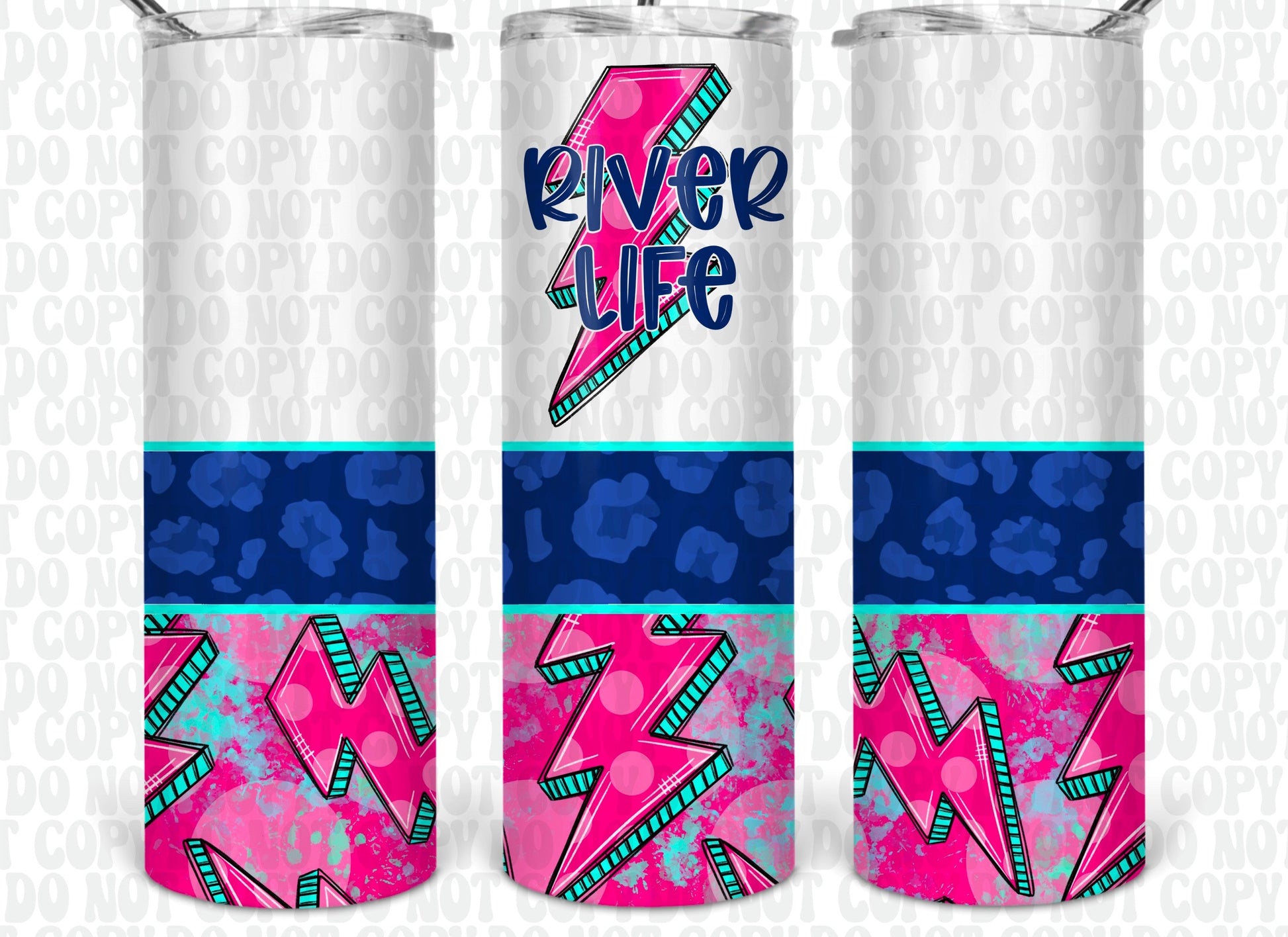 River Life Ligtening Bolt Tumbler