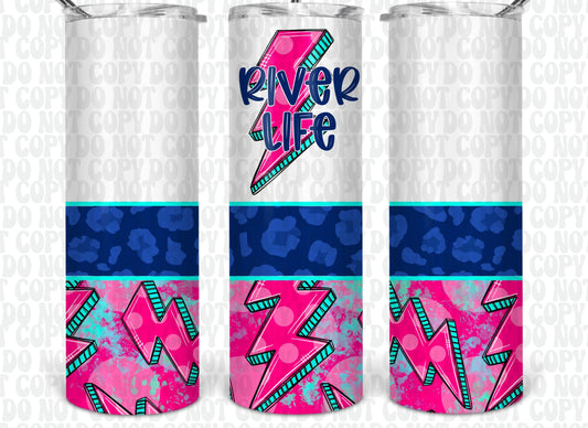 River Life Ligtening Bolt Tumbler