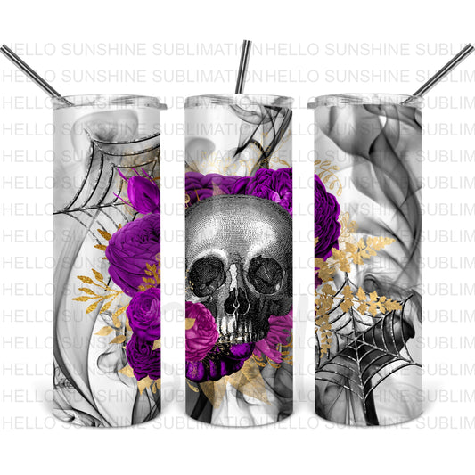 Skull Spiderweb Purple