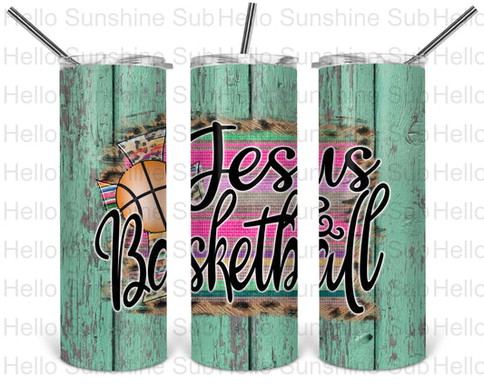 Jesus & Basketball Tumbler