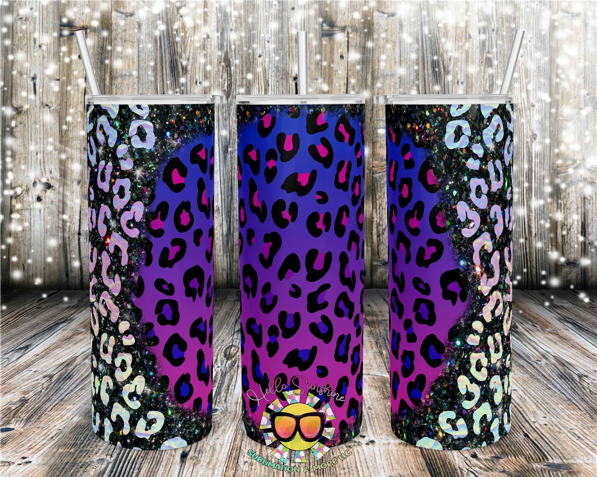 Leopard Iridescent Tumbler