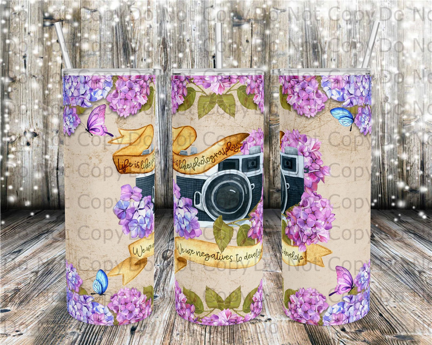 Life Is Like Photography Tumbler Print