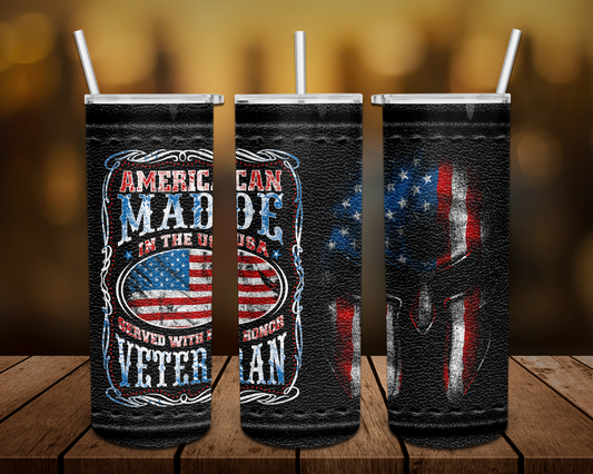 American Made Veteran Tumbler