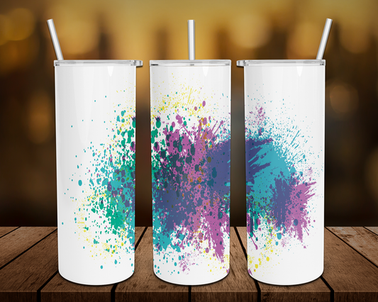 Colorful Splat Tumbler