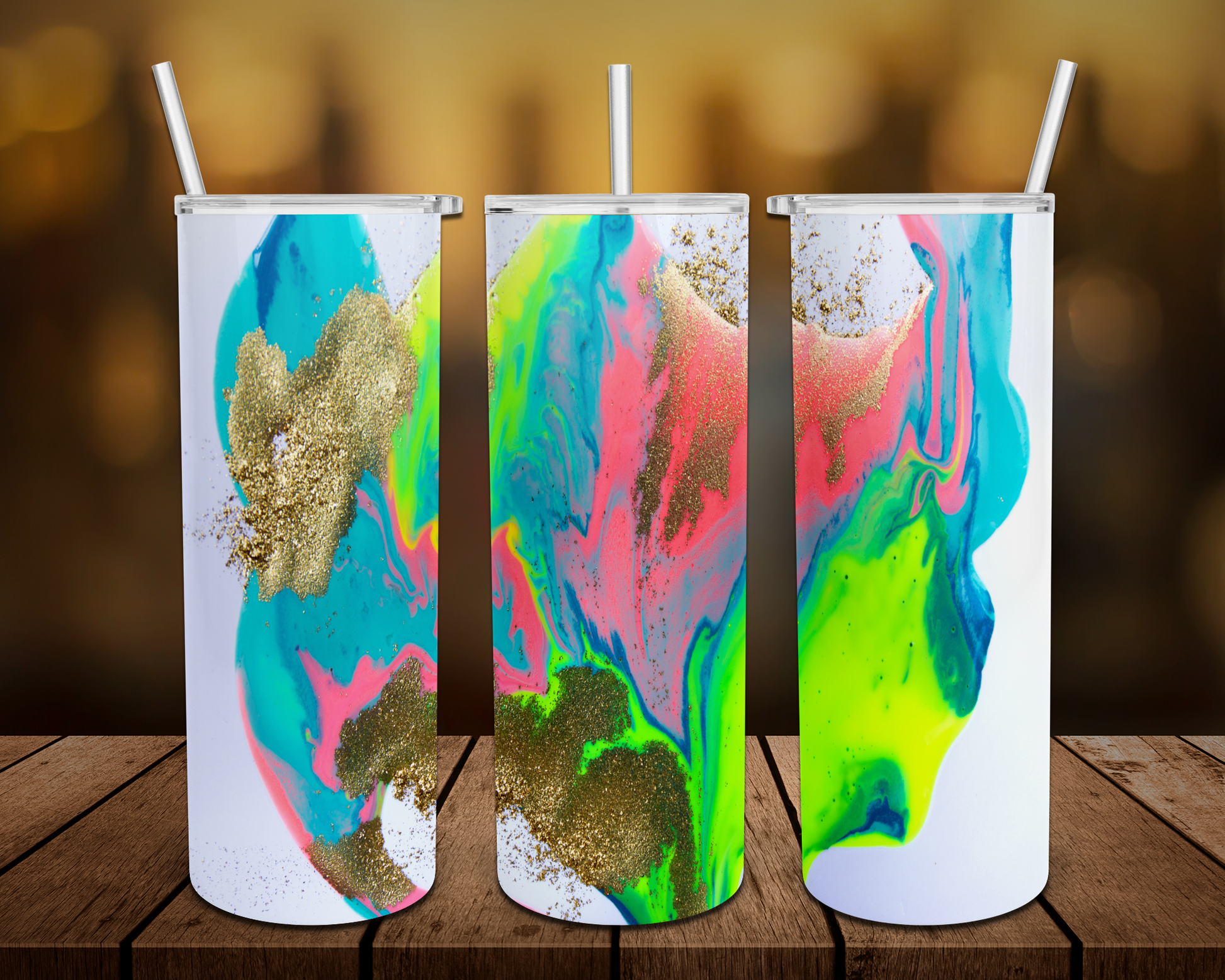 Marble Gold Tumbler