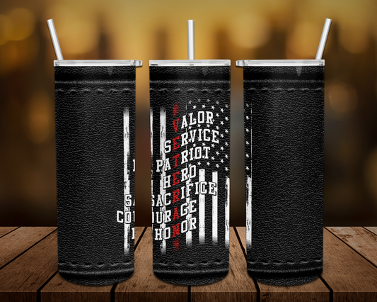 Veteran Flag Tumbler