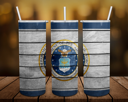 Wood Military Tumbler