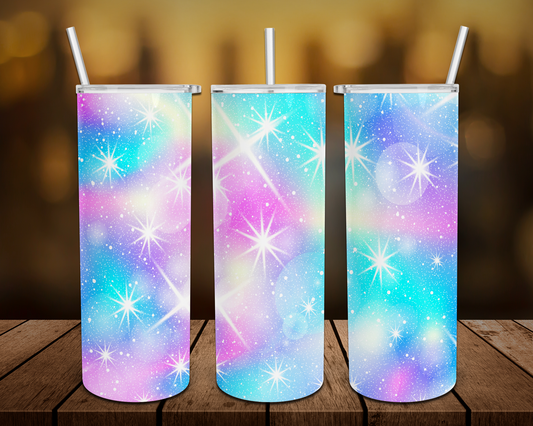 Magic Glitter Background Tumbler