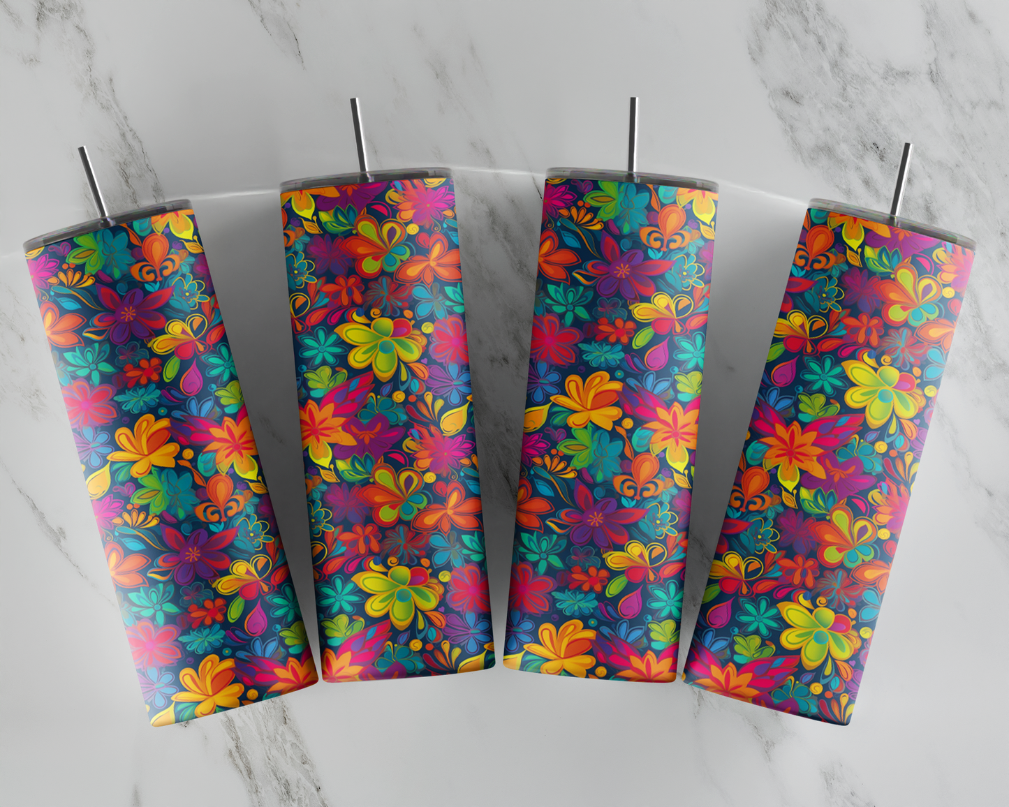 Mod Party Flowers Tumbler