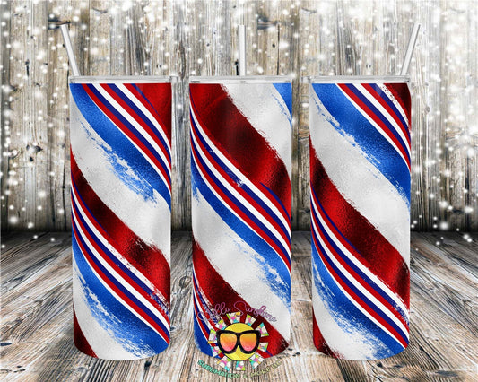 Patriotic Brushstroke Tumbler