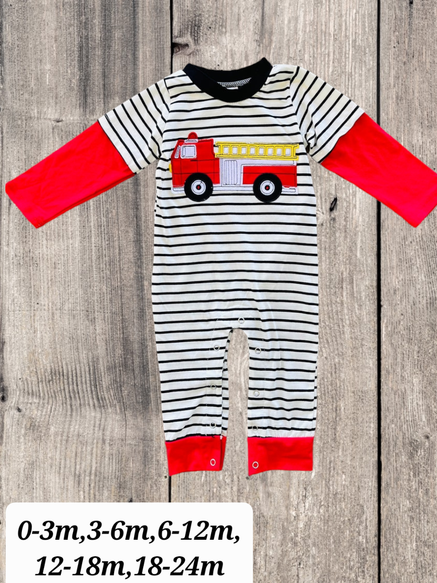 Firetruck Romper