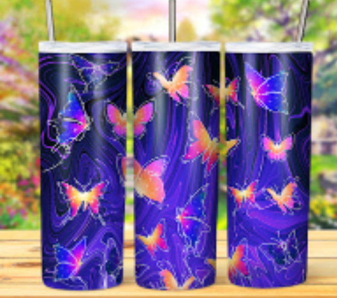 Butterfly Blue Tumbler