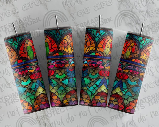 Stained-Glass Window Tumbler Print