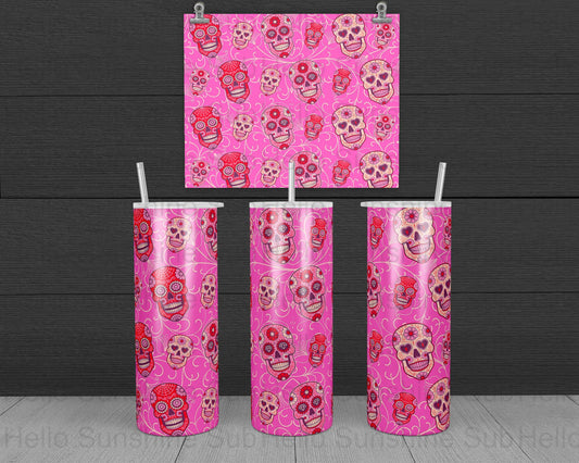 Sugar Skulls Pink & Red