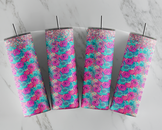 Swirling the Roses Tumbler